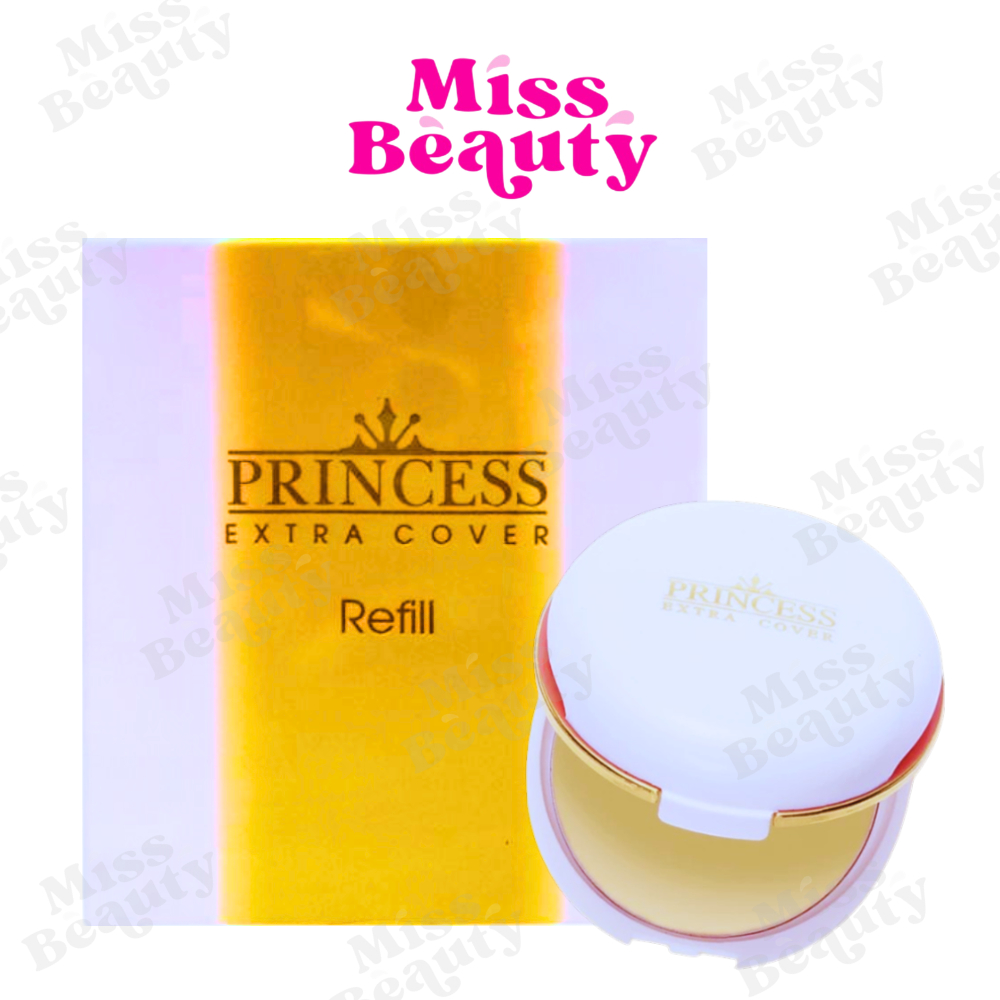 (ตลับ) Ar Princess Extra Cover Powder Cake Refill เออาร์ พริ้นเซสส์ เอ็กซ์ตร้า คัฟเวอร์ พาวเดอร์ เค้ก * รีฟิล* 13.5 กรัม