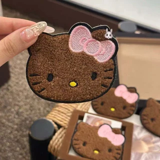 แผ่นแปะไรผม Hello Kitty Chocolate Cute แผ่นใหญ่ ติดง่าย