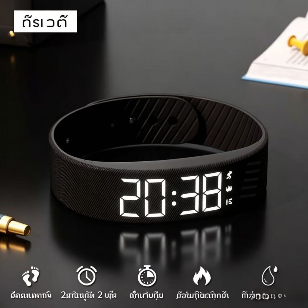 สมาร์ทวอทช์, นาฬิกาปลุกเงียบ, เตือนแรงสั่นชาร์จ, วัดอุณหภูมิร่างกาย, กันน้ำ, เหมาะสำหรับนักเรียน