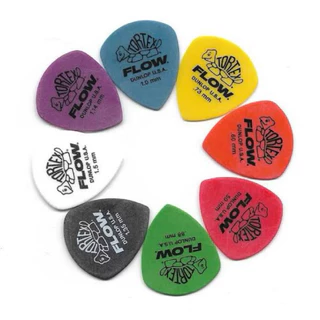 Jim Dunlop Tortex Flow Pick 558 ปิ๊กที่ผสมผสานรวมโทนเสียงที่มีความใสและคมชัดจาก Tortex ผนวกเข้ากับดีไซน์ Flow