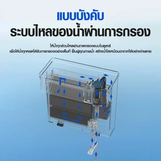กรองแขวนสำหรับตู้ 15-40นิ้ว Bonetar เครื่องกรองน้ำตู้ปลา filter สำหรับตู้ปลาขนาด กรองน้ำใสสะอาด