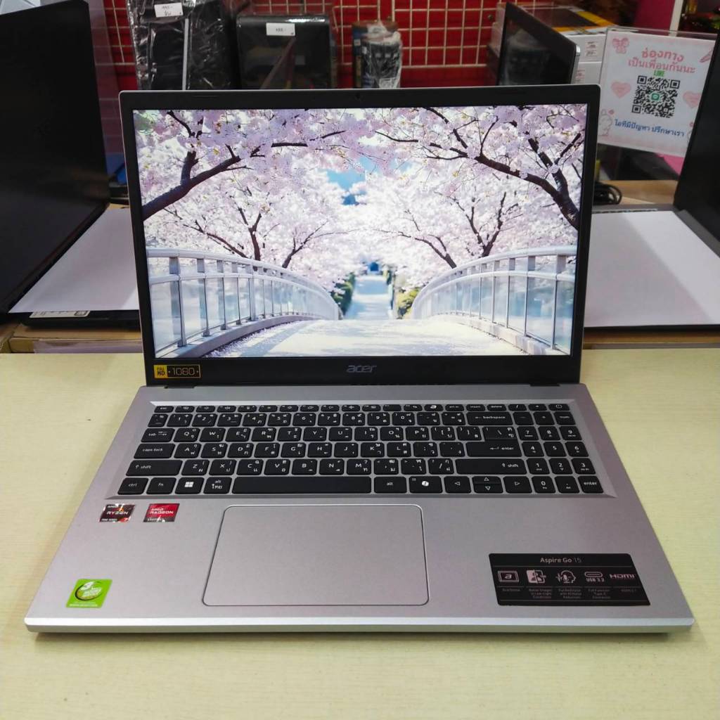 ACER  ASPIRE  GO 15  AG15 - 41P - R031  ประกันศูนย์ Onsite 04/07/2027  สภาพเครื่อง  85%