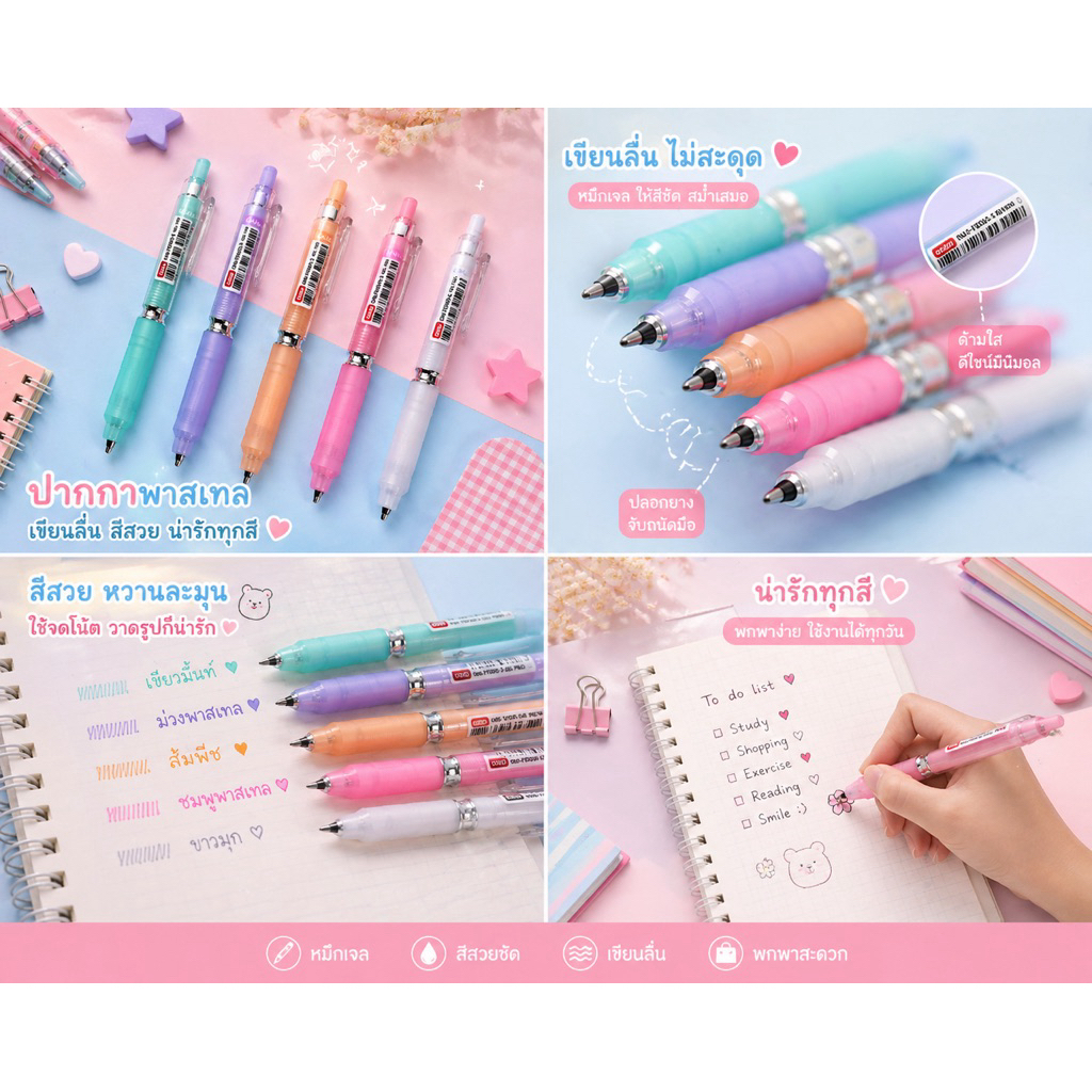 ปากกาเจล Oniso รุ่น Candy 0.5 (FD003)