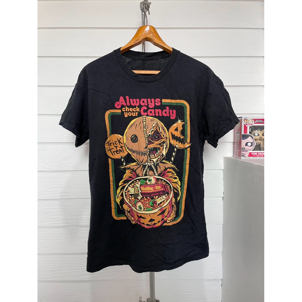 เสื้อภาพยนตร์มือสอง SAM TRICK R TREAT HORROR MOVIE (2022) Size L มือ2