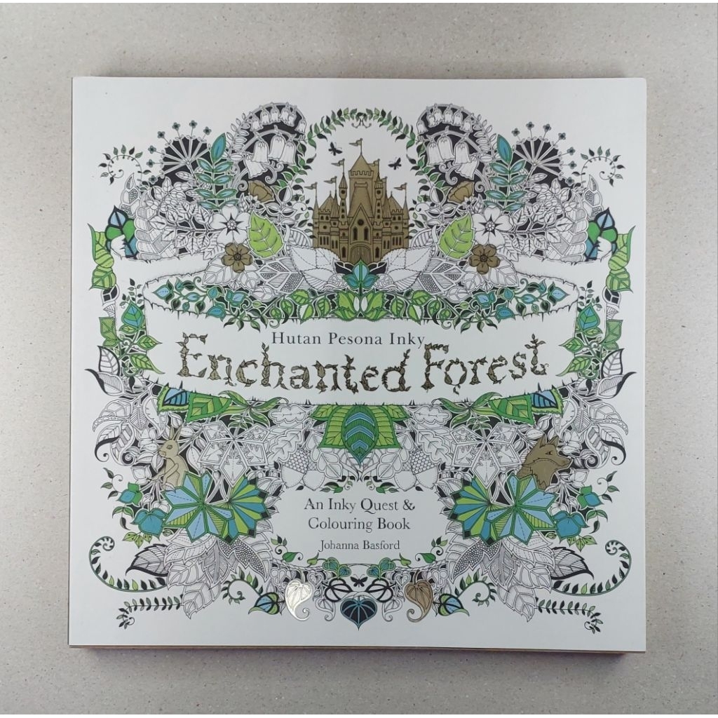 หนังสือ วาดภาพ ระบายสี ENCHANTED FOREST An Inky Quest & Colouring Book