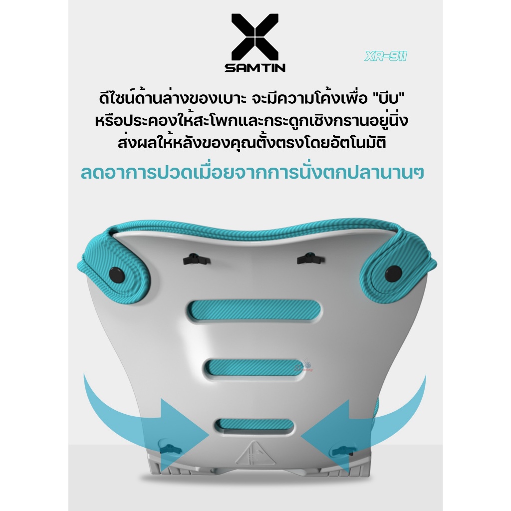 เบาะรองนั่งเสริมแบบมีพนักพิงพับ X SAMTIN สำหรับติดตั้งบนกระติก ลดอาการปวดหลังระหว่างนั่งตกปลานาน ๆ — صورة 2