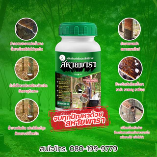 สหายพารา 1 ขวด (500 ml) ทาหน้ายาง เพิ่มน้ำยาง เปลือกนิ่ม กรีดง่าย (ทาได้ 500 ต้น)