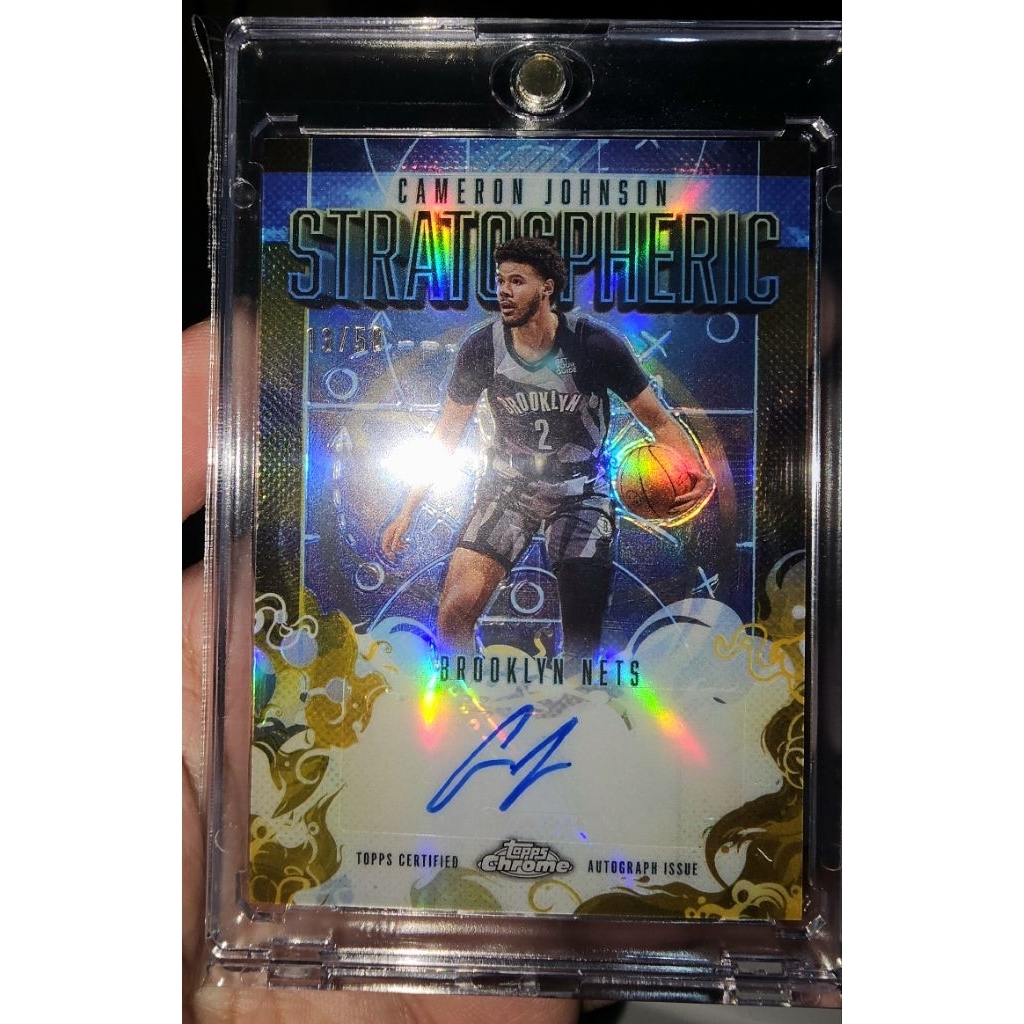 Cameron Johnson Topps Chrome Stratospheric Signatures Gold /50 Ready to ship