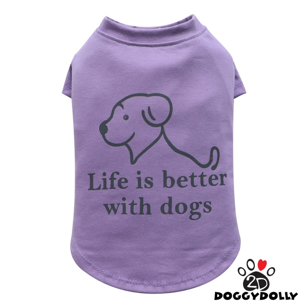 Fat Dog -Pet clothes-Doggydolly ชุดหมาอ้วน เฟร้น ปั๊ก บีเกิ้ล บลูด็อก เสื้อผ้าสุนัข เสื้อหมา หมาอวบ FP-T003 ไซส์ 11-17โล