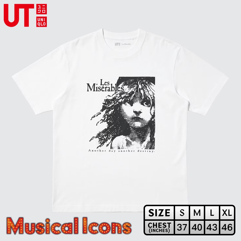 เสื้อยืด Uniqlo UT - Musical Icons 03 Les Miserables