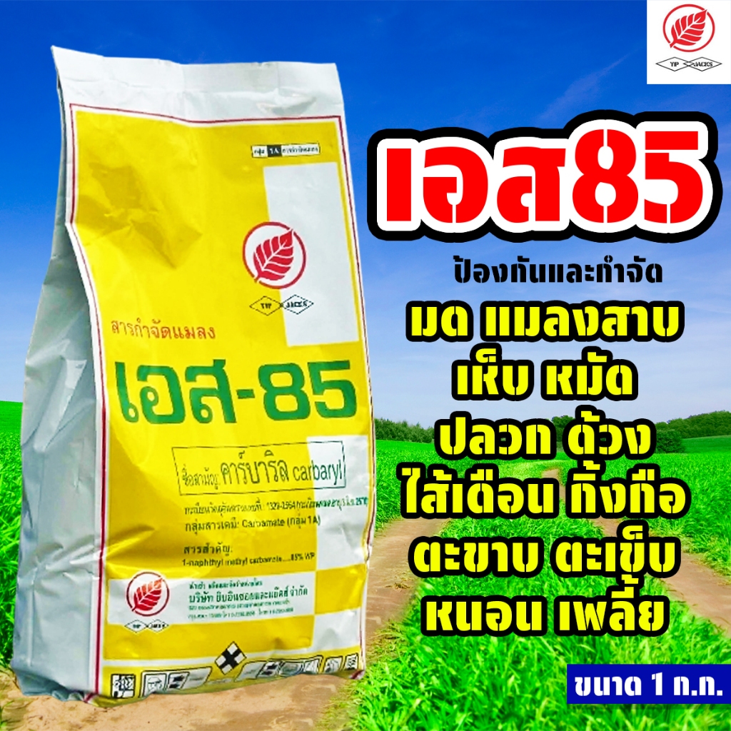 เอส85 ขนาด 1 ก.ก. สารป้องกันและกำจัดแมลง แมลงสาบ มด ปลวก