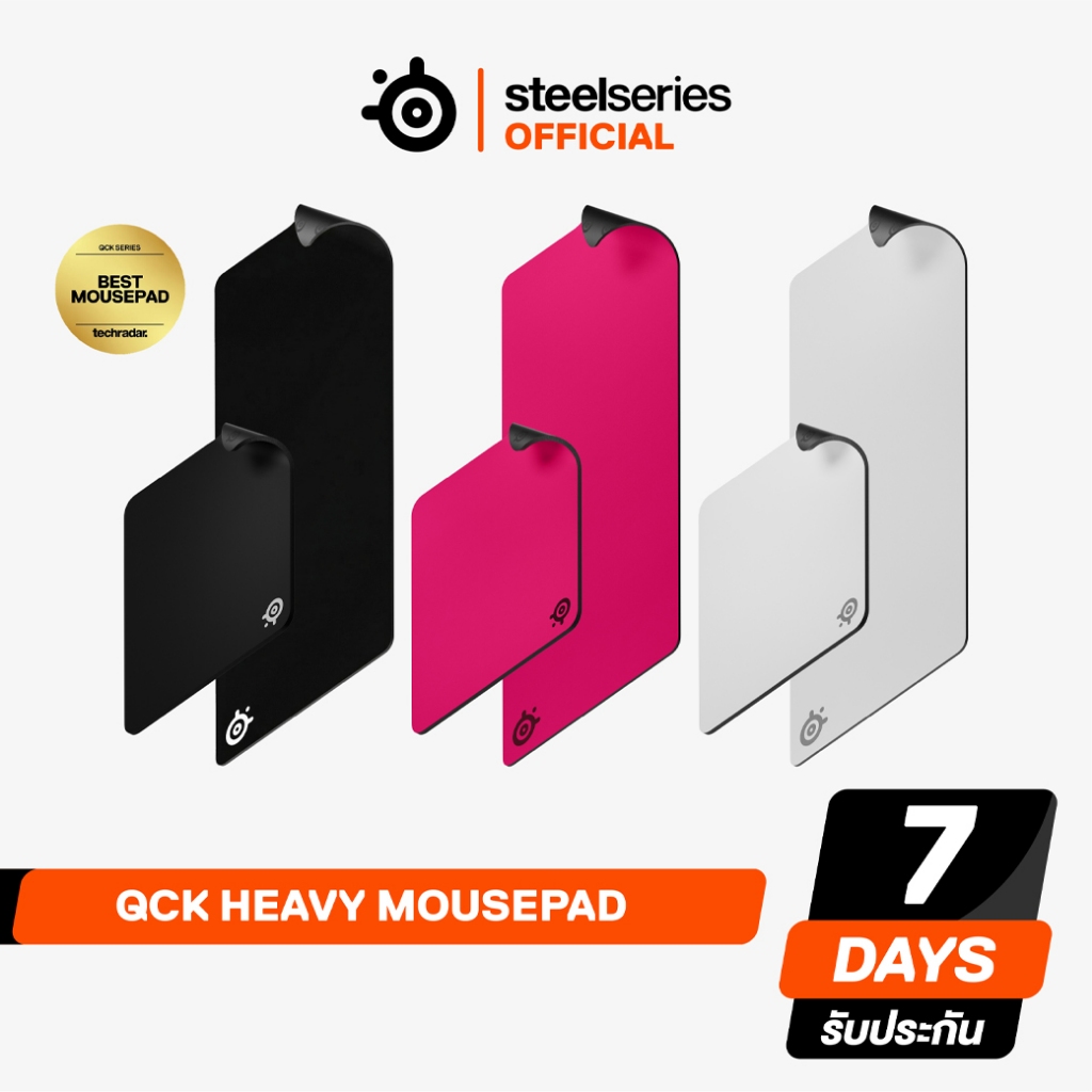 SteelSeries QcK Heavy Gaming Mousepad Extra Thick Micro Woven Mousepad for Maximum Wrist Comfort