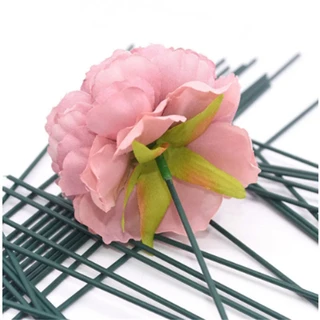ก้านดอกกุหลาบลวดสีเขียว 40CM แพ็ค 50 ชิ้น Flower Stem สำหรับดอกไม้ประดิษฐ์ DIY งานฝีมือ