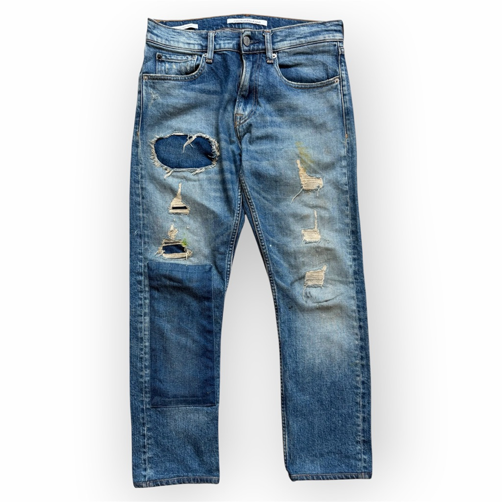 Cain Klin Patch Work Denim Pant