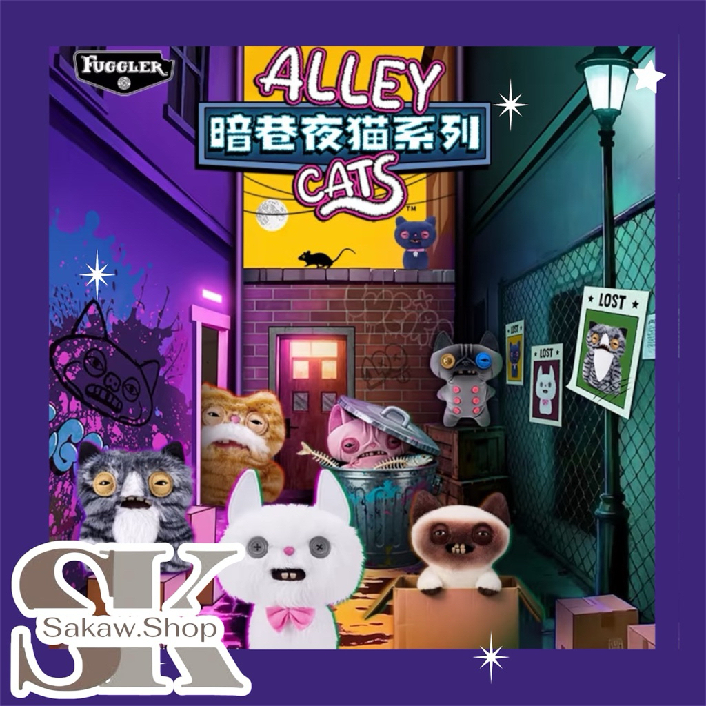 🐈พร้อมส่งในไทย🐈[แบบสุ่ม] Fuggler: The Ultimate in Ugly Cute.พวงกุญแจ