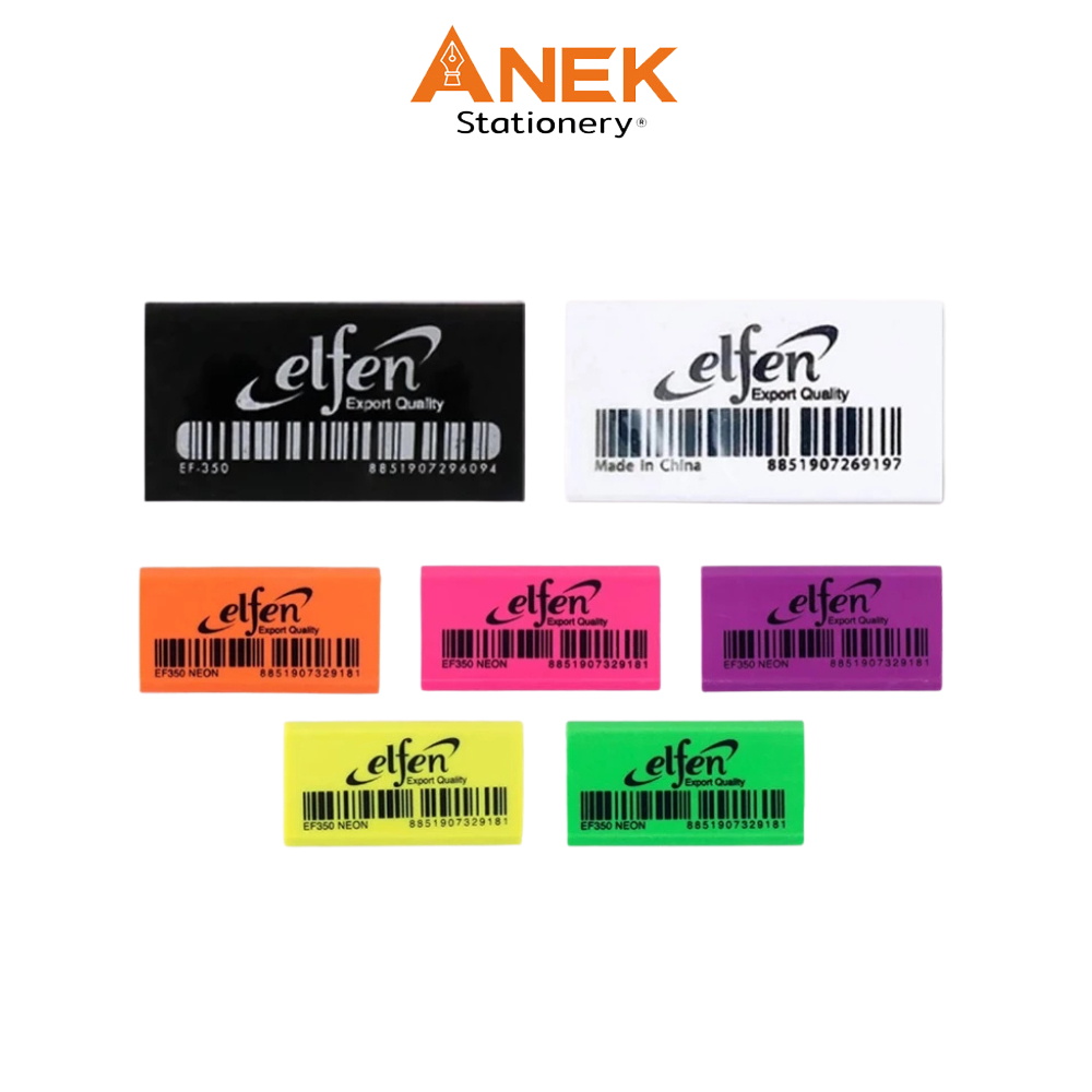 ยางลบดินสอเอลเฟ่น EF-350 ก้อนสีขาว,ก้อนสีดำ,ก้อนสีนีออน ราคาต่อ1 ก้อน!!