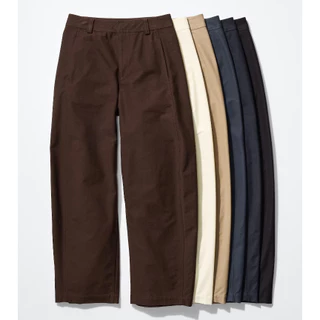 UNIQLO ของแท้ กางเกง ผ้าเจอร์ซี่ ทรงโค้ง (Jersey Barrel)
