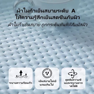 แผ่นไหมน้ําแข็ง 🌃ผ้าปูที่นอน (พร้อมปลอกหมอน) มี4ฟุต/5ฟุต/6ฟุต ผ้ารองกันเปื้อนที่นอน รัดมุม360° ระบาย