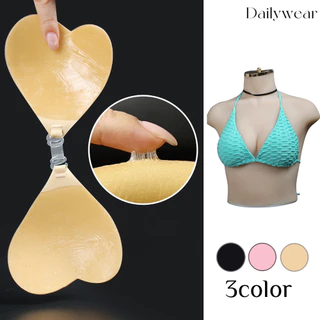 Dailywear พร้อมส่ง ✨แผ่นปิดหัวนมรูปหัวใจขนาดเล็ก บราไร้โครงสำหรับผู้หญิง ชุดชั้นในบิกินี่ดันทรง กันน้ำและกันเหงื่อ