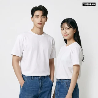 Yuedpao Smooth Skin (Unisex) - White เสื้อยืดคอกลม ผ้านุ่มลื่น เบาสบาย ระบายอากาศดี เสื้อยืดสีขาว