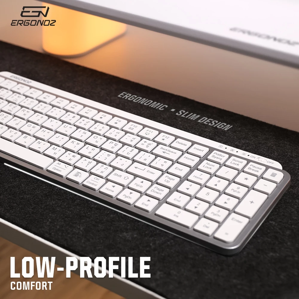 Ergonoz Keyboard KB01 คีย์บอร์ดไร้สาย 2 ระบบ รองรับทั้ง 2.4GHz และ Bluetooth thumbnail 5