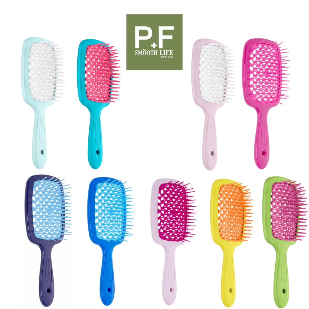 SMALL Janeke Small Superbrush  หวีที่ผลิตจากประเทศอิตาลี ใช้ได้ทั้งผมแห้งและผมเปียก ผมแห้งเร็วขึ้น ลดไฟฟ้าสถิต ถนอมเม็ด