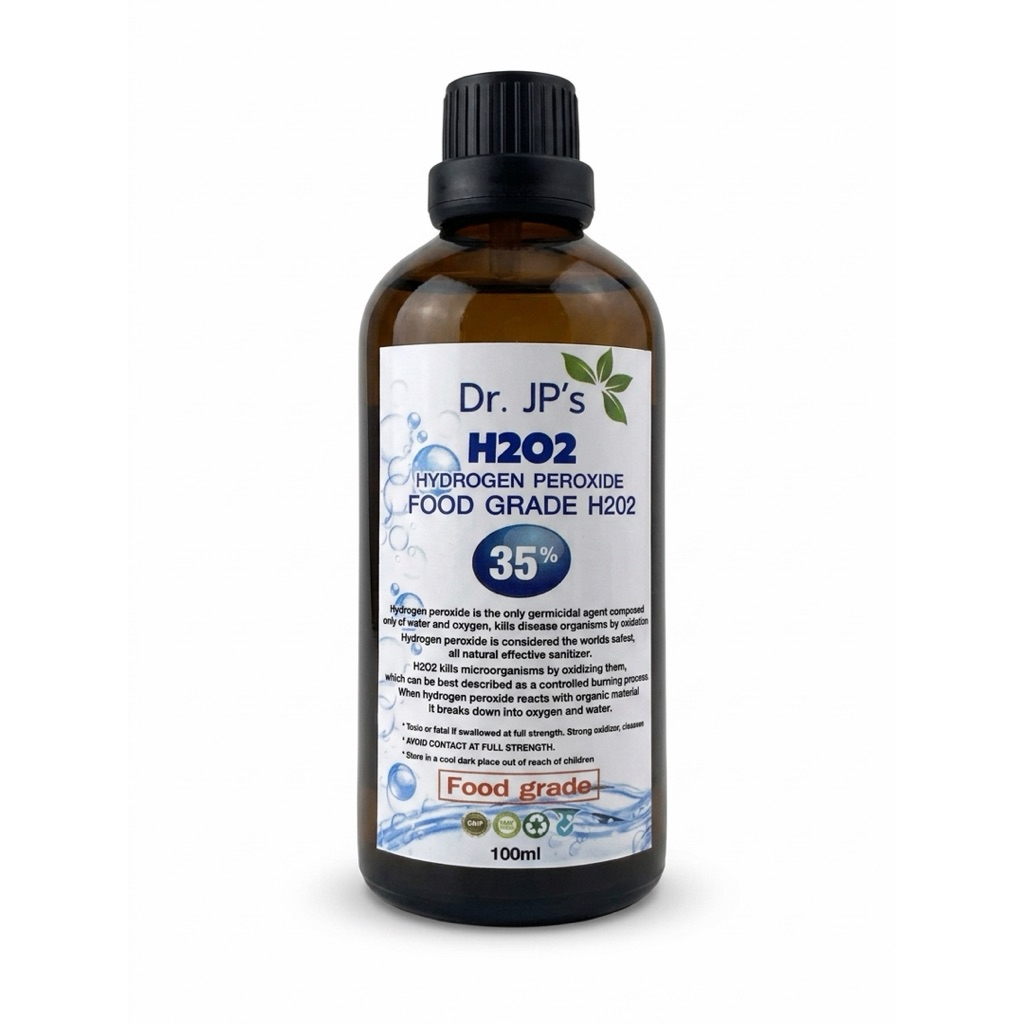 Hydrogen Peroxide H202 Food grade Dr.JP's 100ml.