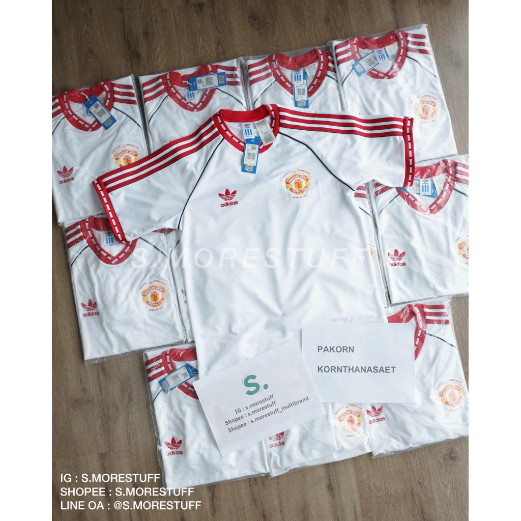 (📍ของแท้จาก Official Store UK) Manchester United x adidas Bring Back 1991 Away Jersey