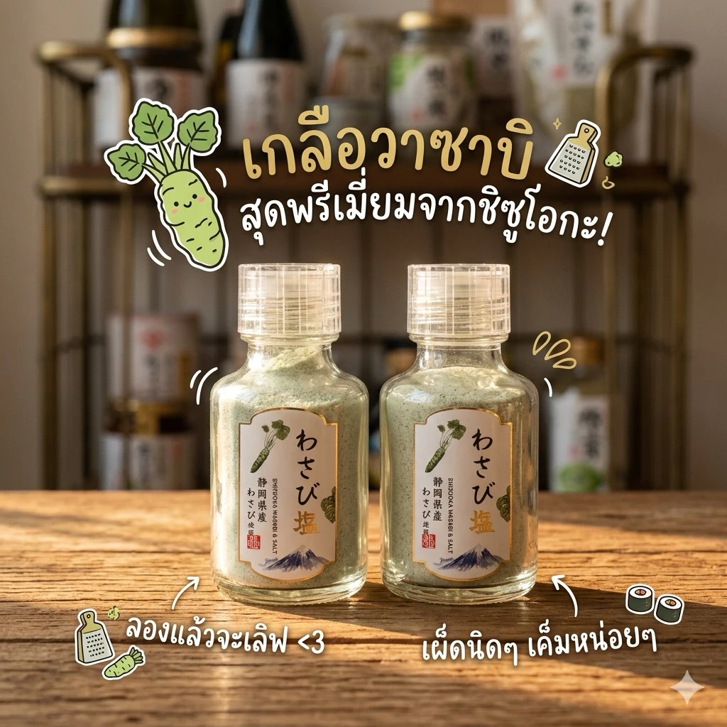 ‼️ของแท้จากญี่ปุ่น‼️SHIZUOKA WASABI & SALT เกลือป่นอย่างดี เอาไว้ปรุงอาหาร โรยบนของทอด โรยสเต็ก คือเค็มกำลังดี