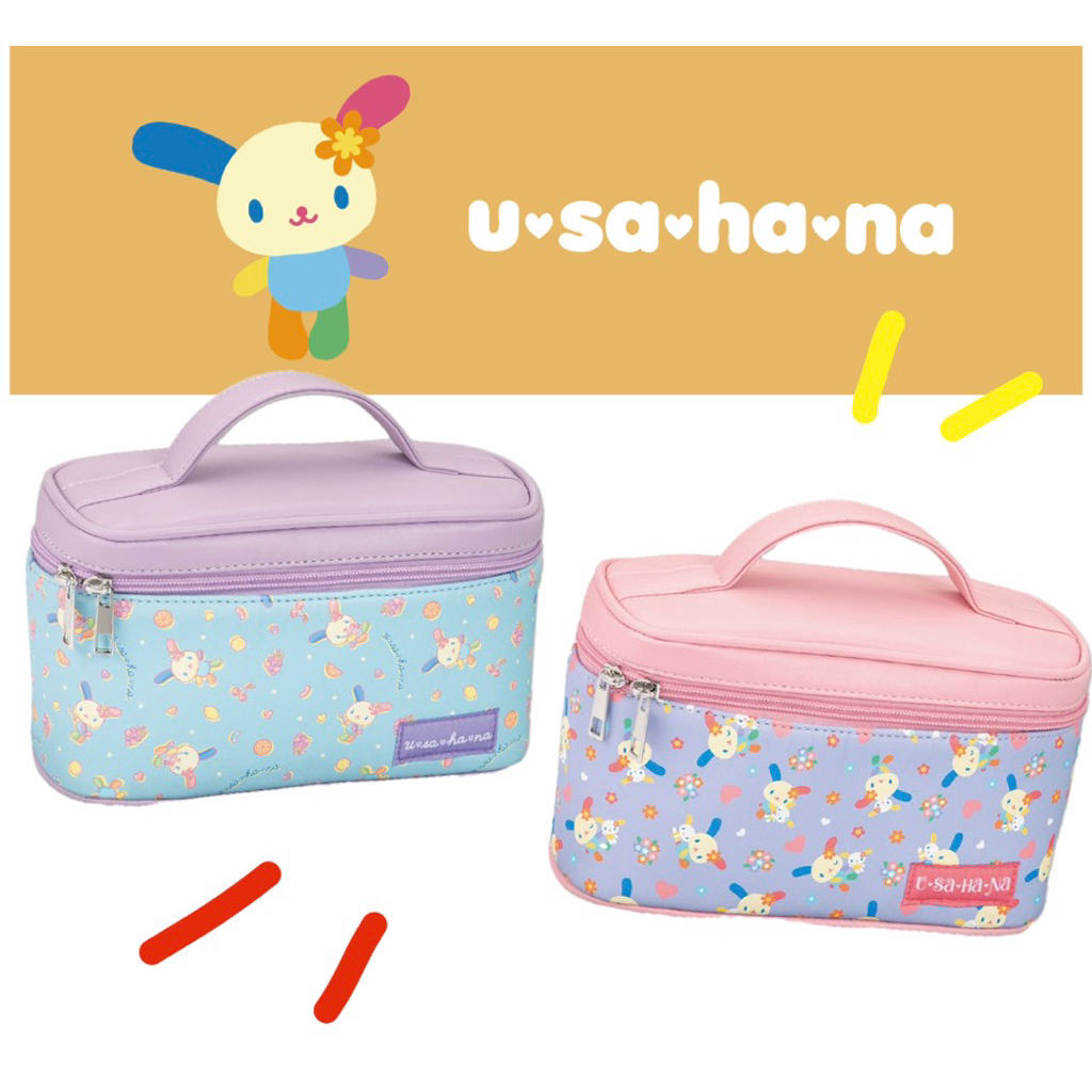 New!!พร้อมส่ง กระเป๋าเครื่องสำอางค์ Usahana สินค้าSanrio Japanแท้