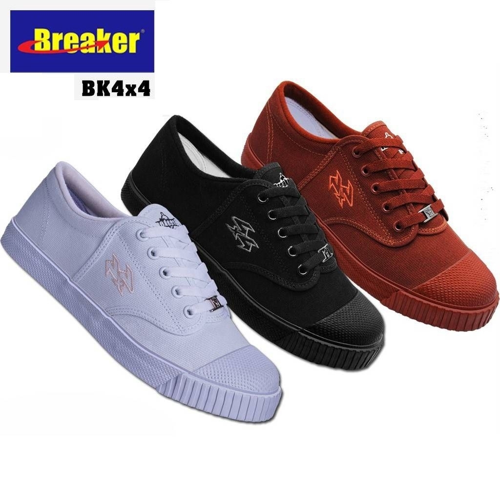 สินค้าลิขสิทธิ์[ของแท้100%]รองเท้าผ้าใบนักเรียนเบรคเกอร์ BREAKER 4x4M ( 37-42 )
