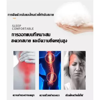 หมอน หมอนสุขภาพ หมอนโรงแรม หมอนหนุนใบใหญ่ เสริมคอ หมอนนุ่ม ทนกันไรฝุ่นนอนสบาย หมอนนอน