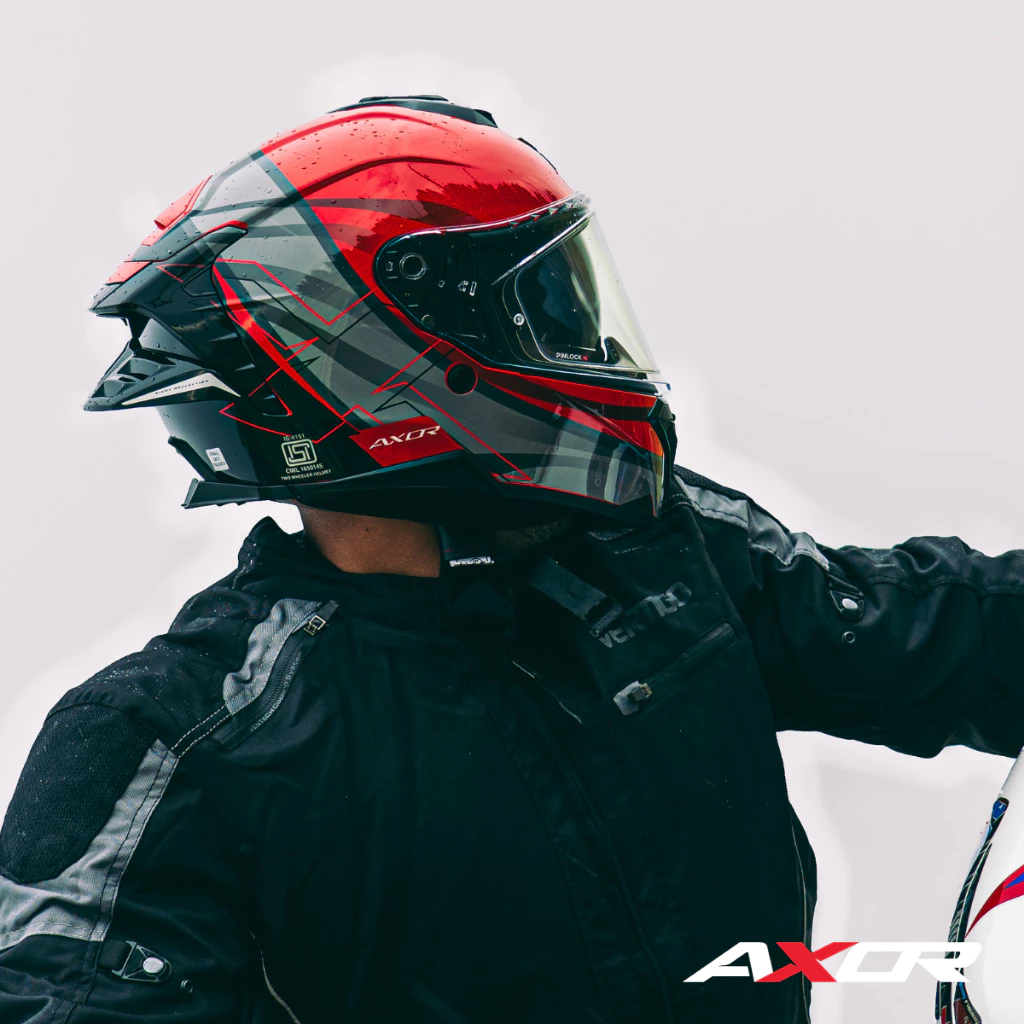 หมวกกันน็อคสปอร์ตทัวร์ริ่ง สปอยเลอร์ 2 ชั้น AXOR BRUTALE [4 มาตรฐานความปลอดภัย ของแท้ รับประกันโรงงาน] thumbnail 8