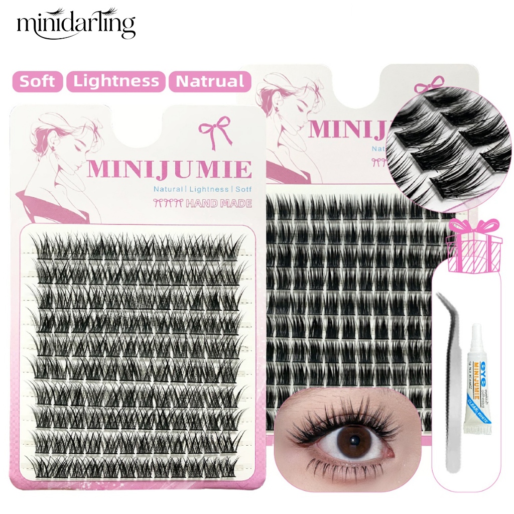 ✈️จัดส่งจากไทย✈️minijumie ขนตาปลอมแบบหนาใหม่ DIY ต้องใช้กาวติด ขนตาสุดฮิต เหมาะกับนักเรียน นักศึกษา และพนักงานออฟฟิศ