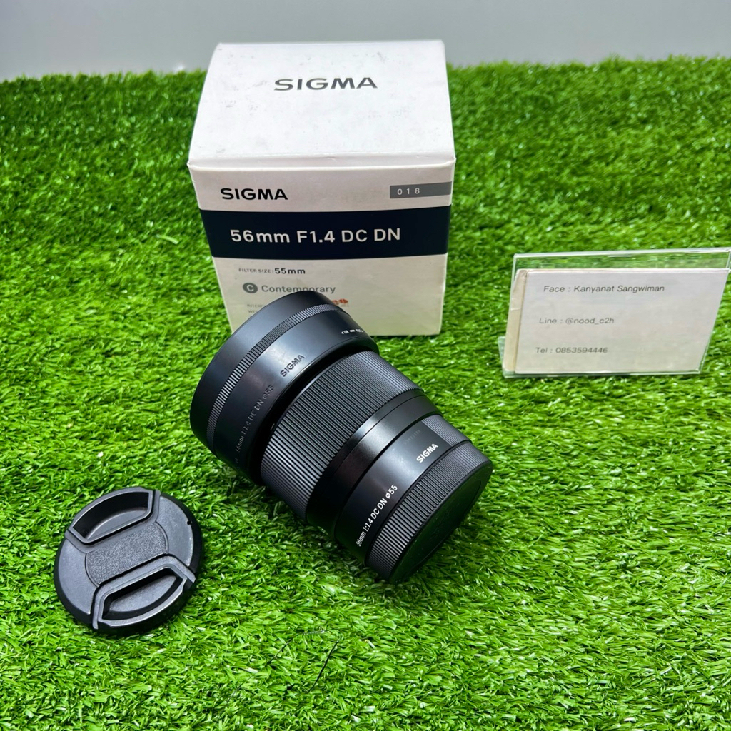เลนส์ Sigma 56mm F1.4 DC DN สำหรับ Sony หมดประกัน สภาพดี