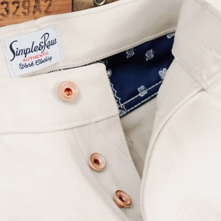 Simple&Raw - กางเกงยีนส์ SK862 Ecru Selvedge 14oz.