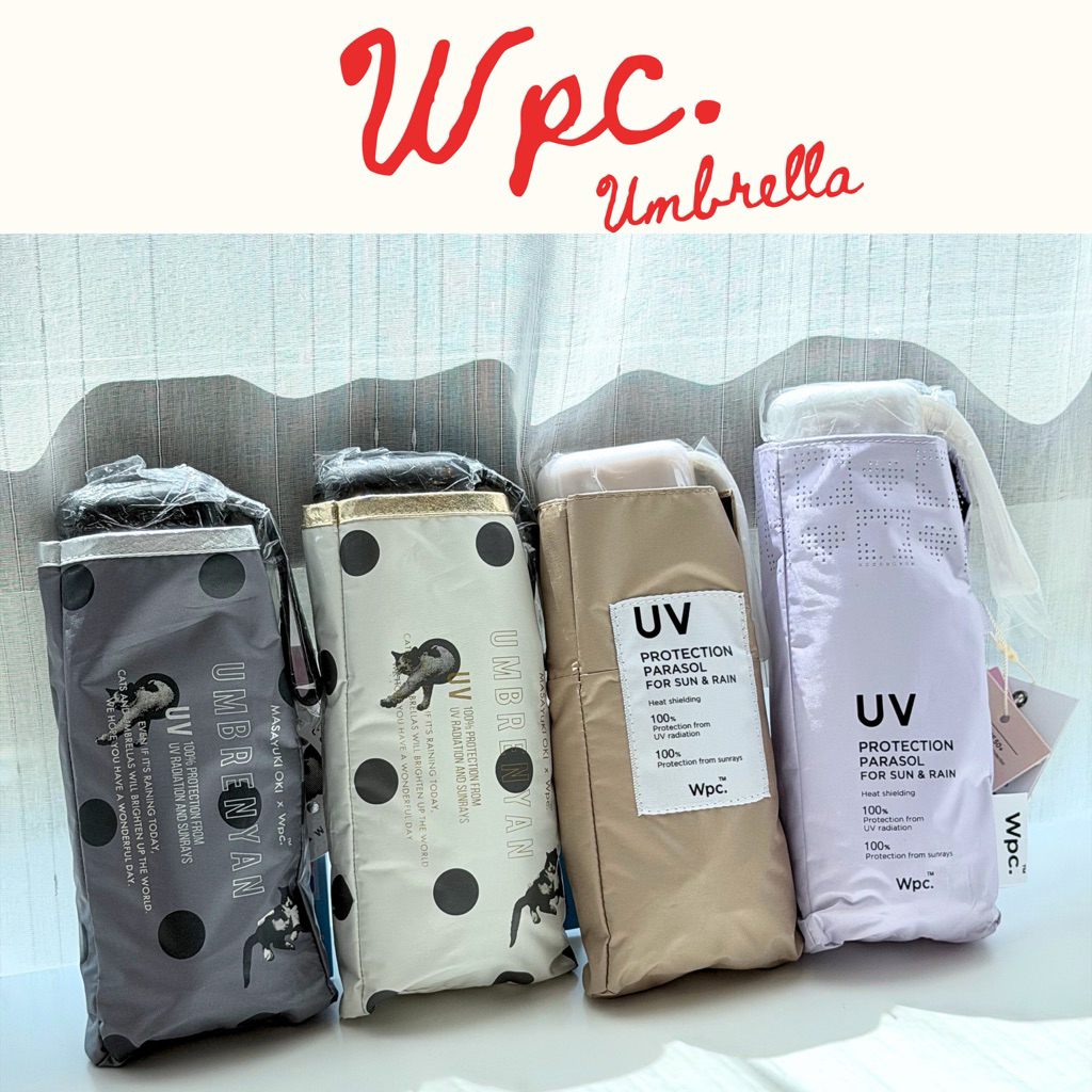 (พร้อมส่ง)ร่มพับWpc.🇯🇵 uv cut99.99%~100%,UPF50+☀️☔️ ร่มกันแดด
