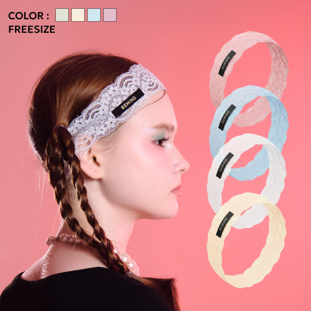 Bemingacc003 - Reri headband - เฮดแบนด์คาดผมลูกไม้ดีไซน์ละมุน