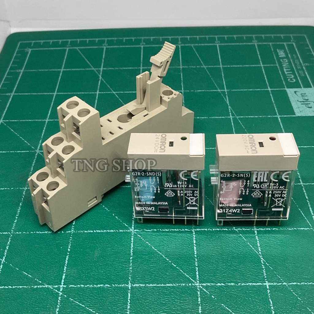 ของแท้ Omron G2R-2-SND(S) DC24V 8 ขา มีไฟ ของใหม่ พร้อมส่ง ✅️