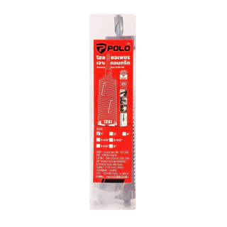 POLO โฮลซอเจาะปูน กระบอกเพชร ก้าน SDS 1" 1/4" 1/2" 2" 3" 4" POWERTEX ดอกจำปา ฟันเพชรหยัก หัวเพชรแท้
