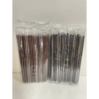 หลอดตรงปลายแหลม ห่อฟิล์ม ขนาด 6 มิล ตราดาว บรรจุ 100 เส้น