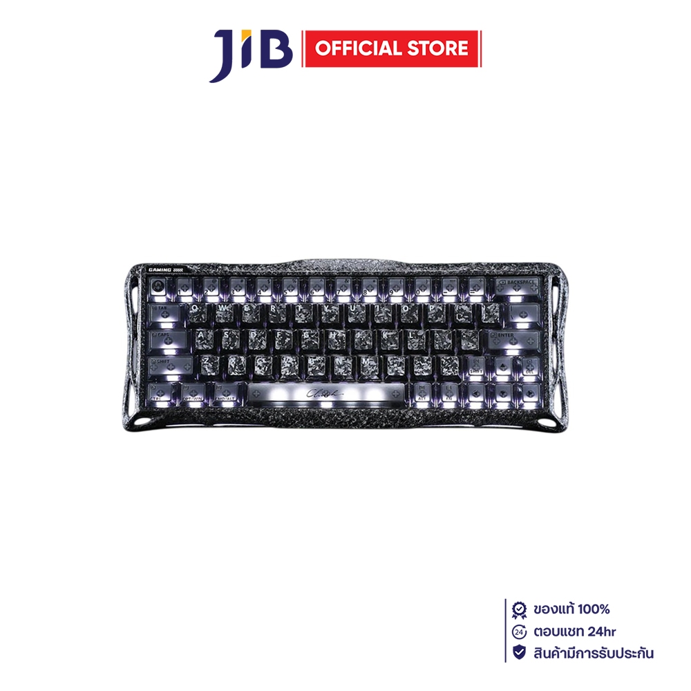 KEYBOARD (คีย์บอร์ด) GRAVASTAR MERCURY V60 PRO SPECIAL EDITION - GRAVASTAR UFO MAGNETIC SWITCH RGB EN CYBER FROST BLACK