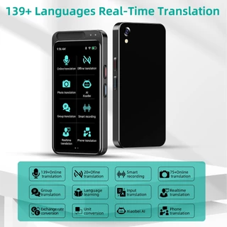 เครื่องแปลภาษา VORMOR Z6 ไม่ต้อง WiFi อุปกรณ์แปลพกพาพร้อม 138 ภาษา เครื่องแปลภาพเสียง Ai แบบเรียลไทม์ การแปลออนไลน์ออฟไล