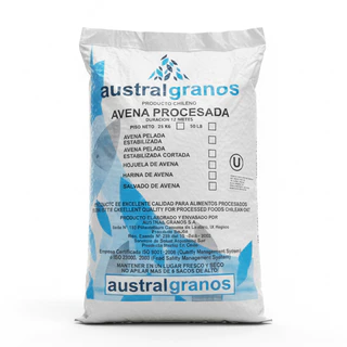 AUSTRAL GRANOS ข้าวโอ๊ตแผ่นหนา ทิกโรลโอ๊ต 25กก. | Thick Rolled Oats / Intstant Rolled Oats 25Kg
