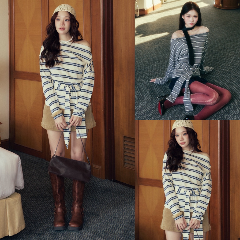 เสื้อเปิดไหล่ CHAMNIII รุ่น Wrap Top