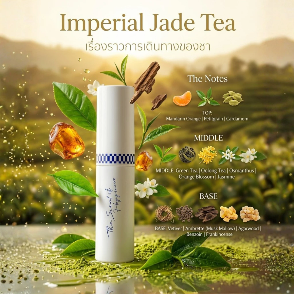 Butterfly Thai Perfume - น้ำหอมขนาด 10 ml. กลิ่น Imperial Jade Tea