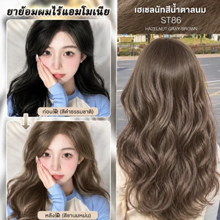 ยาย้อมผมสีน้ำตาลชาเย็น ไม่ต้องฟอก กลบผมขาว สีชัดติดทน DIY ง่าย ผมดูไบรท์