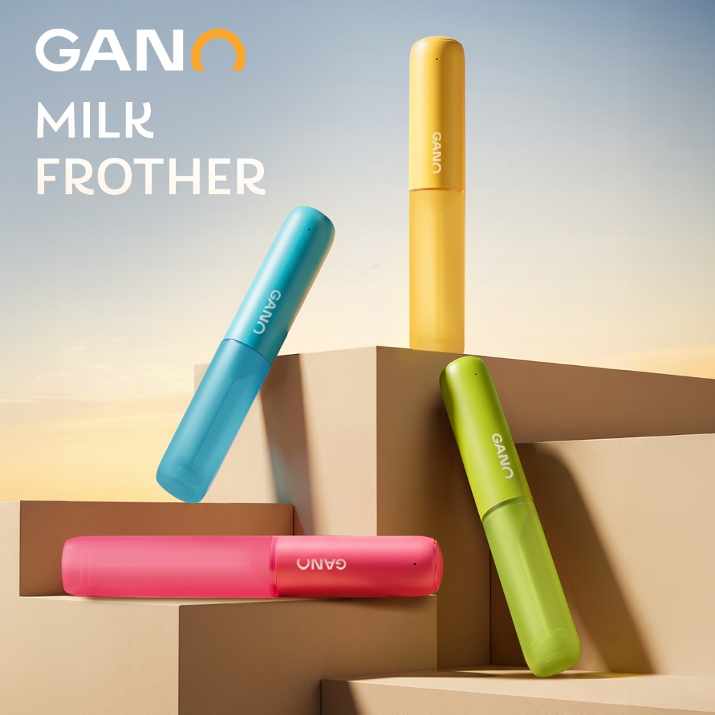 [New] GANO Milk Frother เครื่องตีฟองนม ตีฟองนมด้วยใบปั่นแบบ Double Layer ใช้งานง่าย พกพาสะดวก