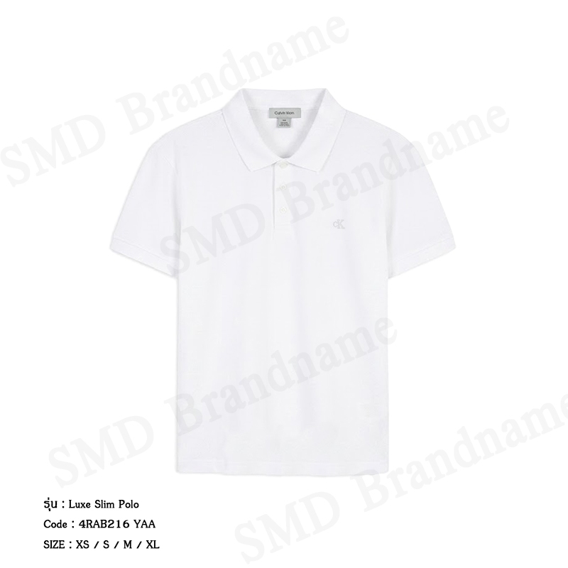 Calvin Klein Jeans เสื้อโปโลผู้ชาย รุ่น Luxe Slim Polo Code: 4RAB216 YAA