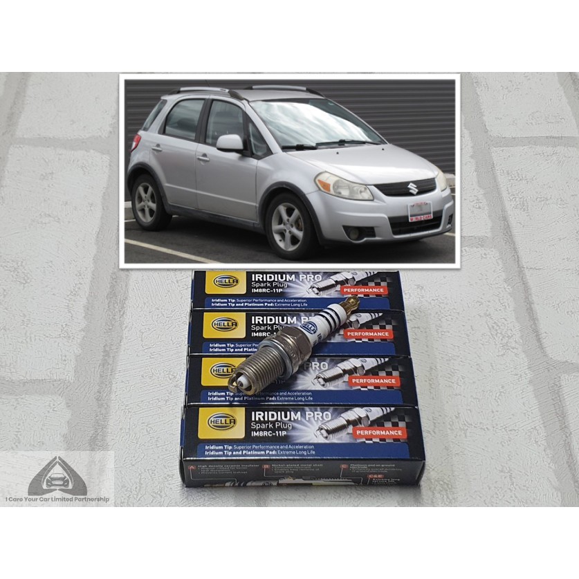 หัวเทียน อิริเดียม Suzuki SX4 ( 2010 - 2014 ) จำนวน 4 หัว ระยะใช้งาน 100,000 กม : Hella IM8RC-11P